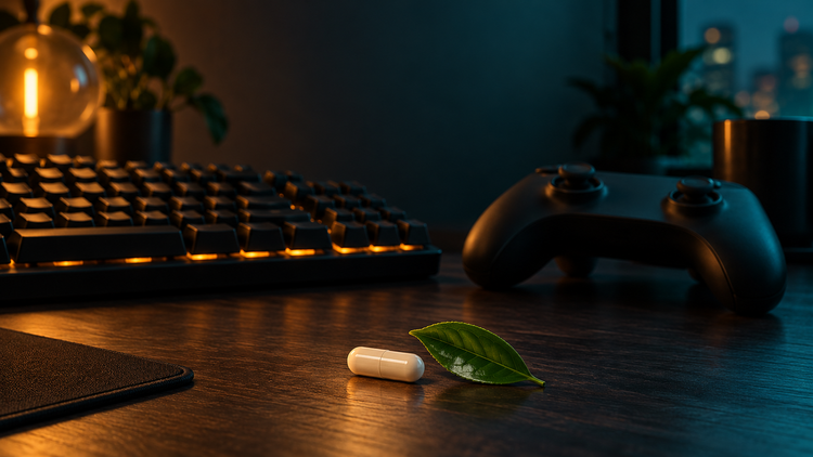 Caffeine and L-Theanine for Gaming: Why d9-Caffeine Fits Long Sessions