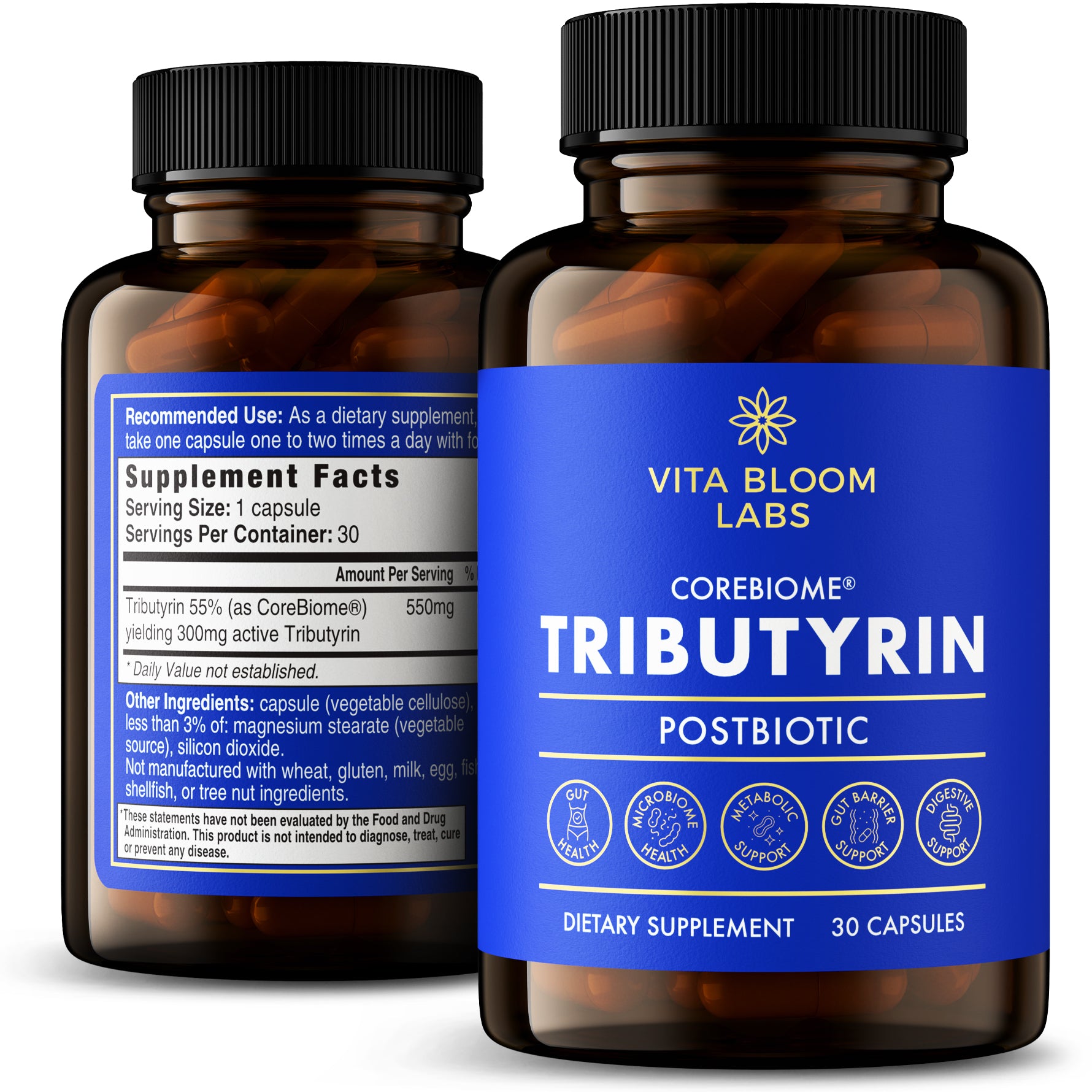 Sodium Butyrate - Digestive Gut Health - Liver Function - Non-GMO Sodium Butyrate - Digestive Gut Health - Liver Function - Non-GMO
